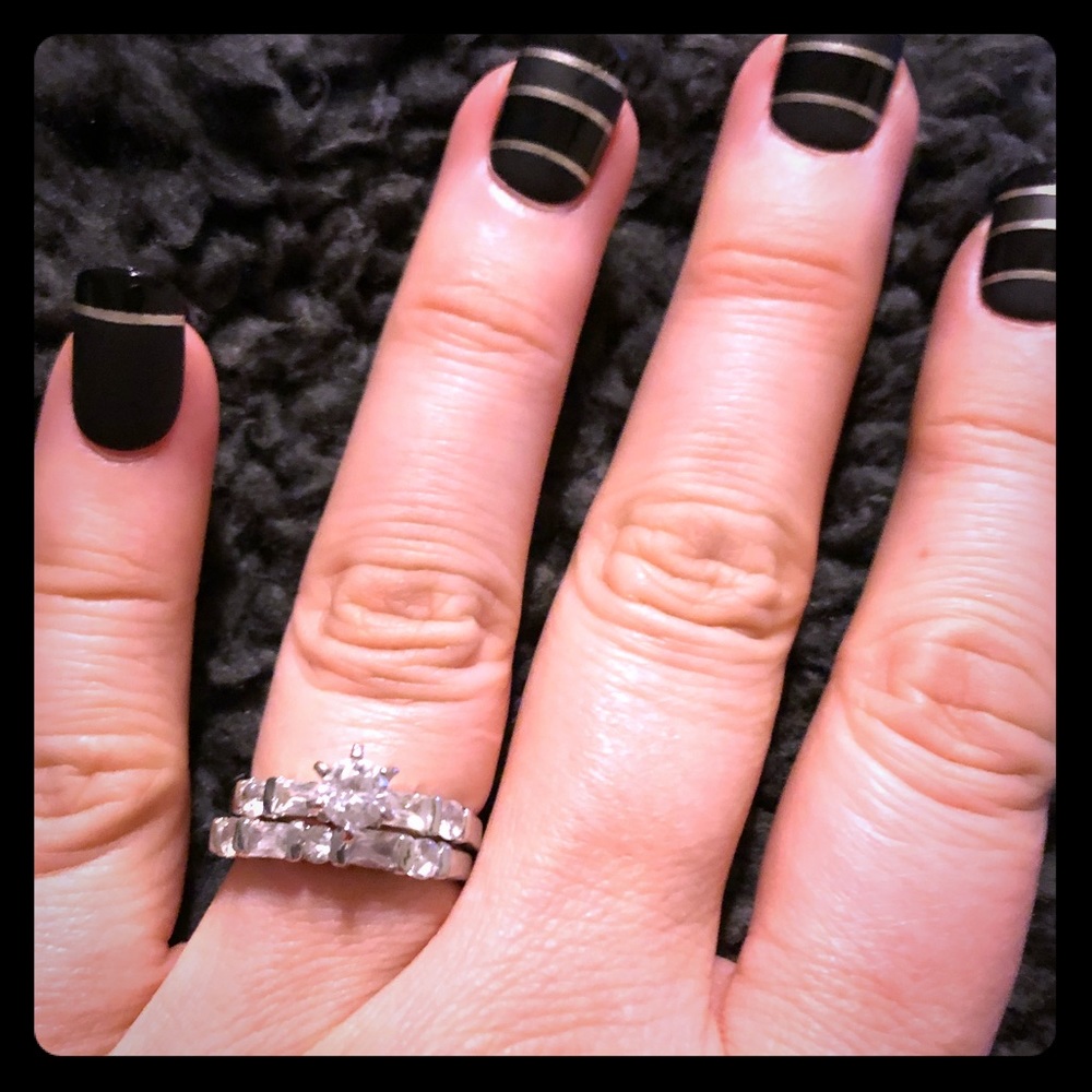 925 Sterling Silver Bridal Set